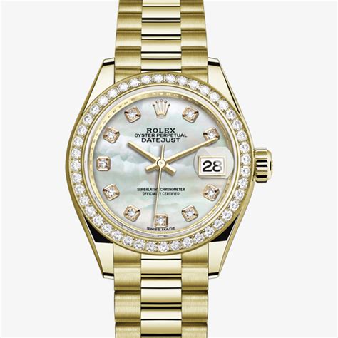 rolex ladies datejust gold